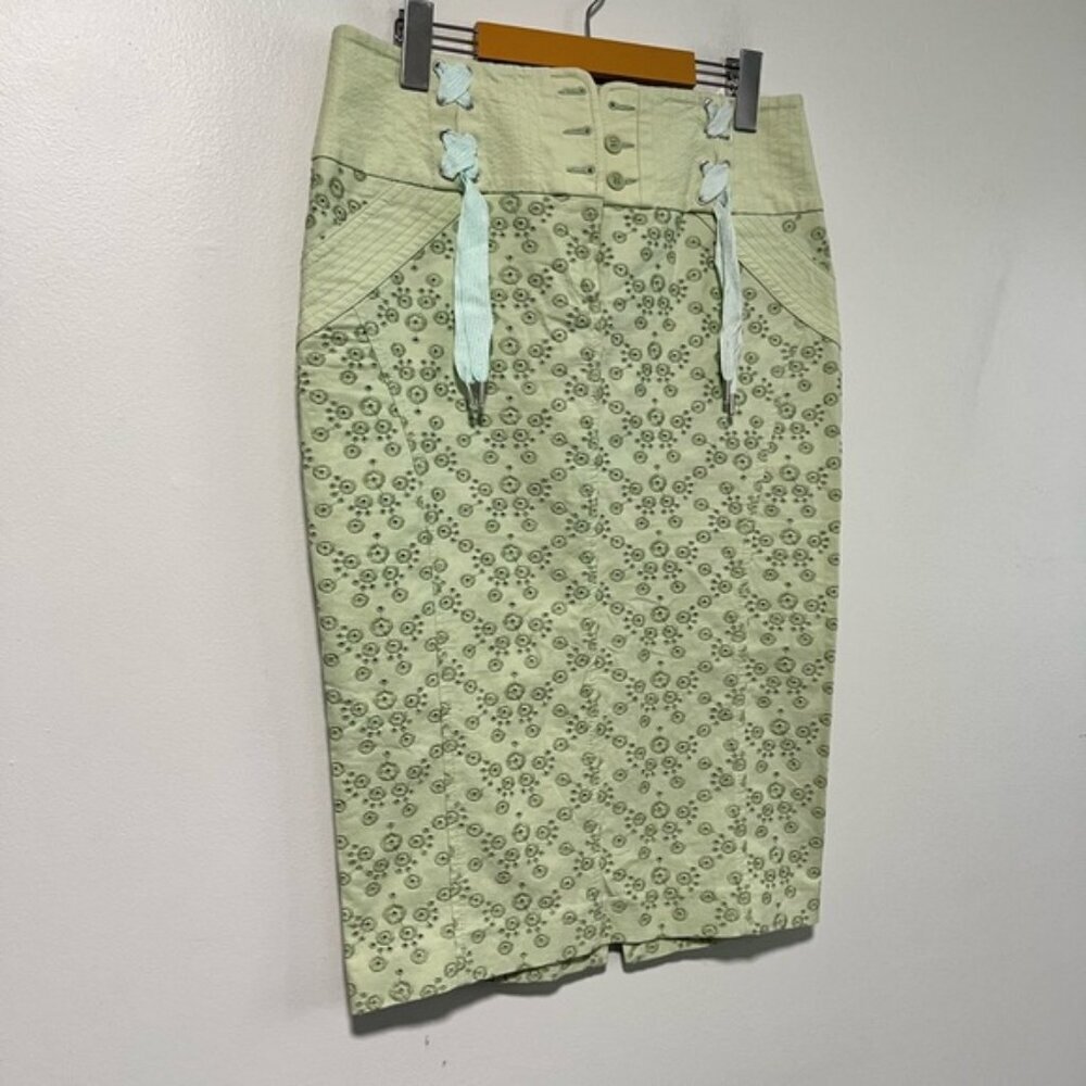 Antonio Berardi Women’s High-Waisted Floral Pencil Skirt Size 44 - Picture 11 of 14